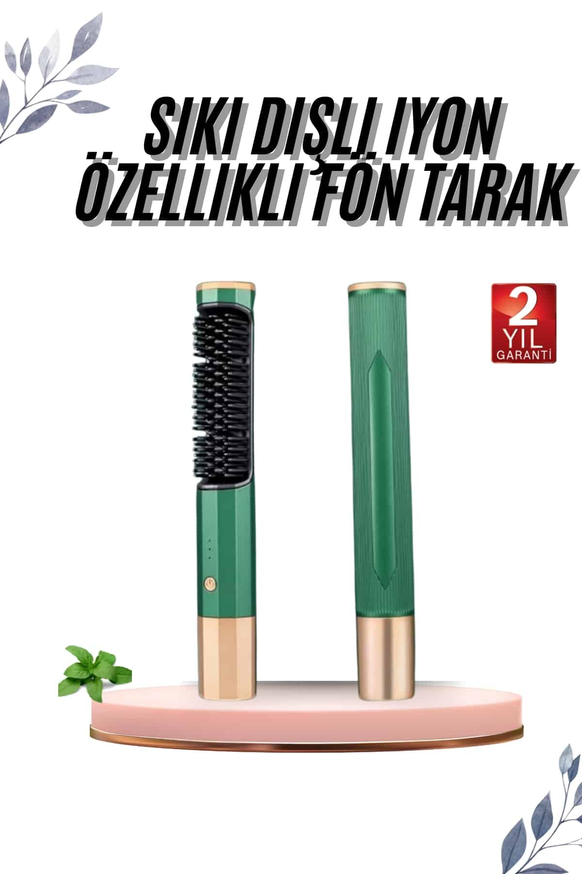 Üflemeli Saç Düzleştirici Fön Tarak Yüksek Isı Ayarlı İyon Özellikli - Lisinya