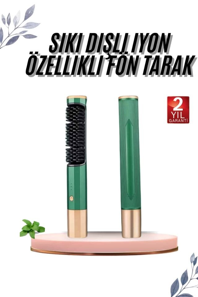 Üflemeli Saç Düzleştirici Fön Tarak Yüksek Isı Ayarlı İyon Özellikli - Lisinya