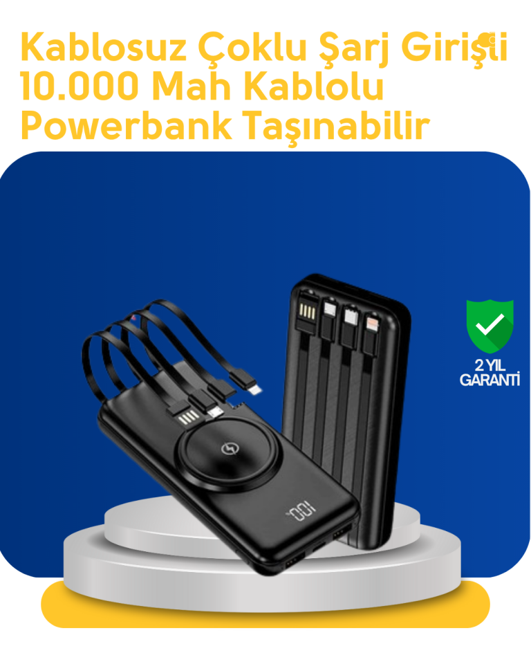 Akıllı Koruma Sistemli Powerbank – Hızlı, Güvenli ve Modern - Lisinya