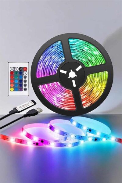 RGB Işıklı 10Metre Şerit Led Kumandalı Yeni Nesil - Lisinya
