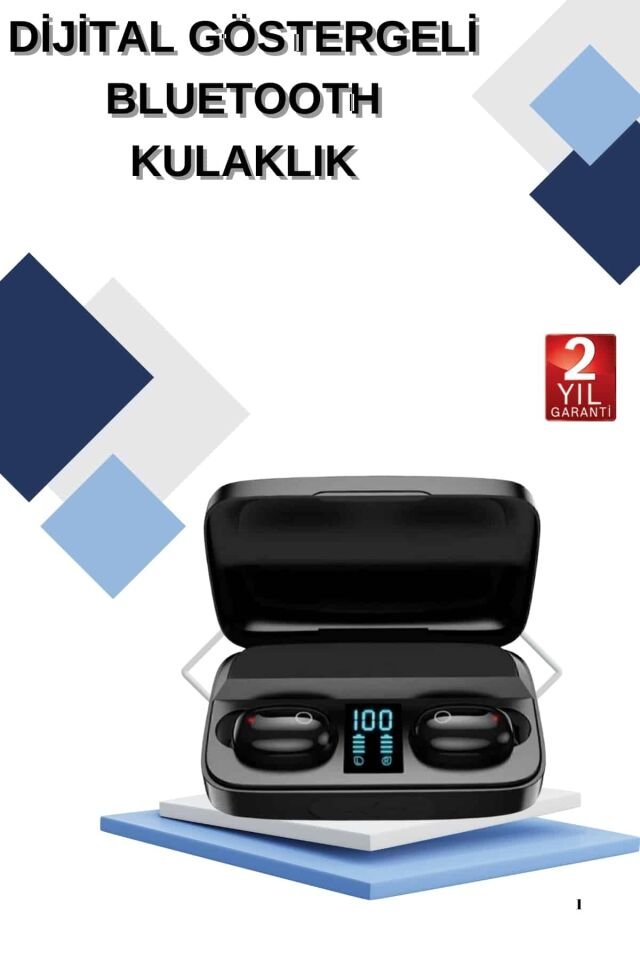 Dijital Göstergeli Bluetooth Kulaklık Kablosuz TWS Stereo Bluetooth 5.0 - Lisinya