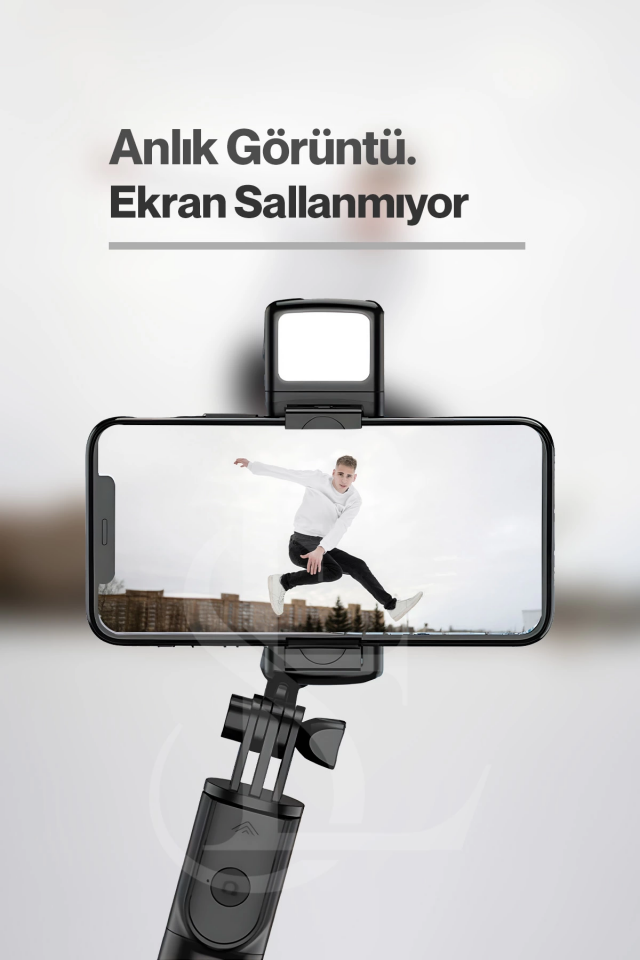 Led Işıklı Selfie Çubuğu Bluetooth Kumandalı Kablosuz Tripot Selfie Monopod Selfie Stick ( Lisinya )