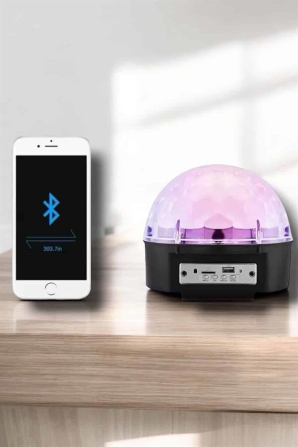 YamanHobi Masaüstü Disko Topu Işık Bluetooth ve Uzaktan Kumandalı