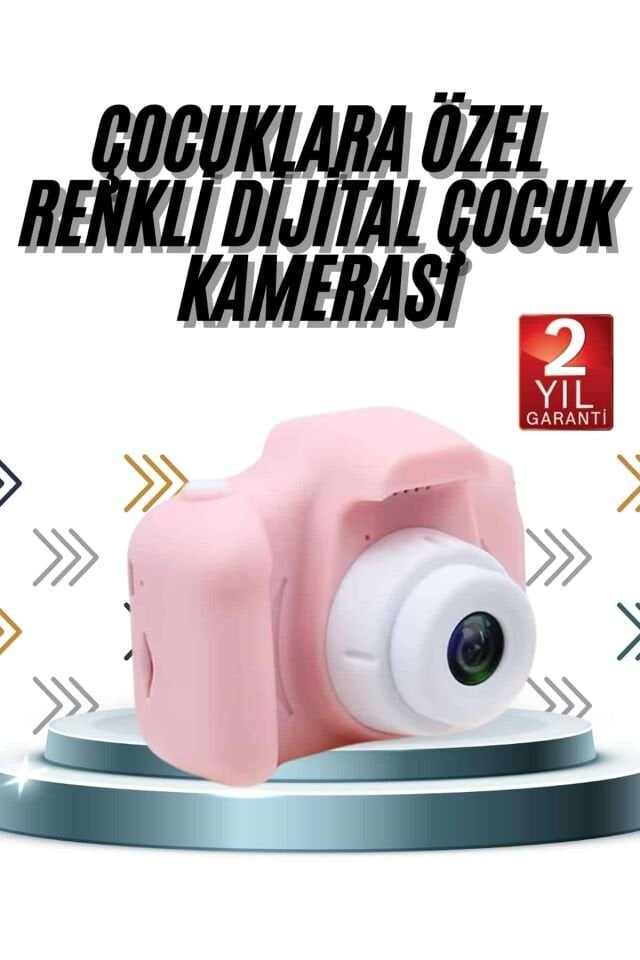 Mini Çocuk Kamerası 1080P HD Fotoğraf ve Video Kamerası Hafıza Kartlı-Yeşil