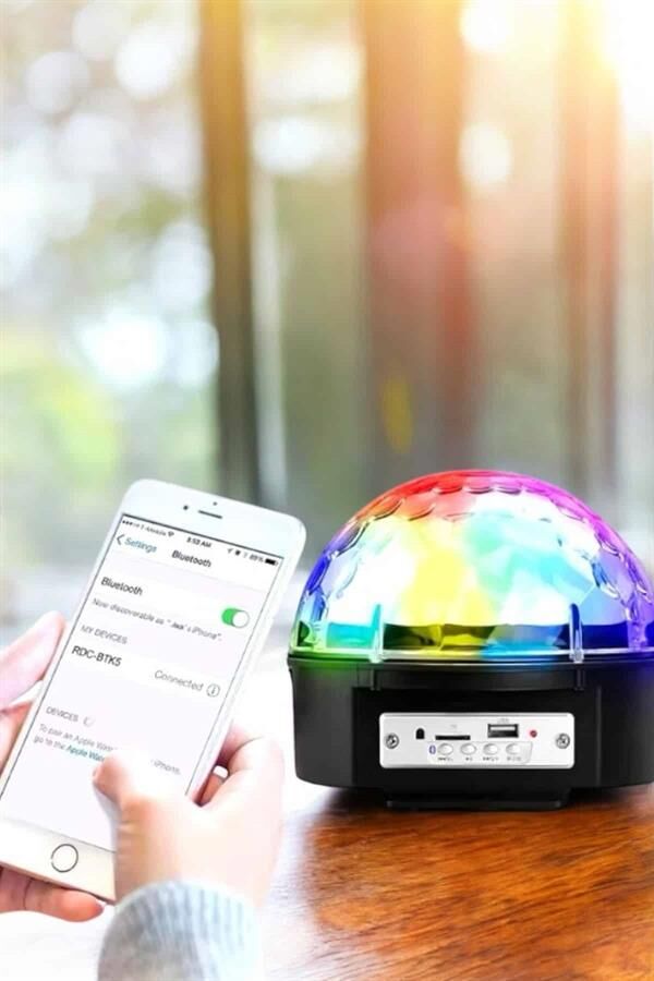 YamanHobi Masaüstü Disko Topu Işık Bluetooth ve Uzaktan Kumandalı