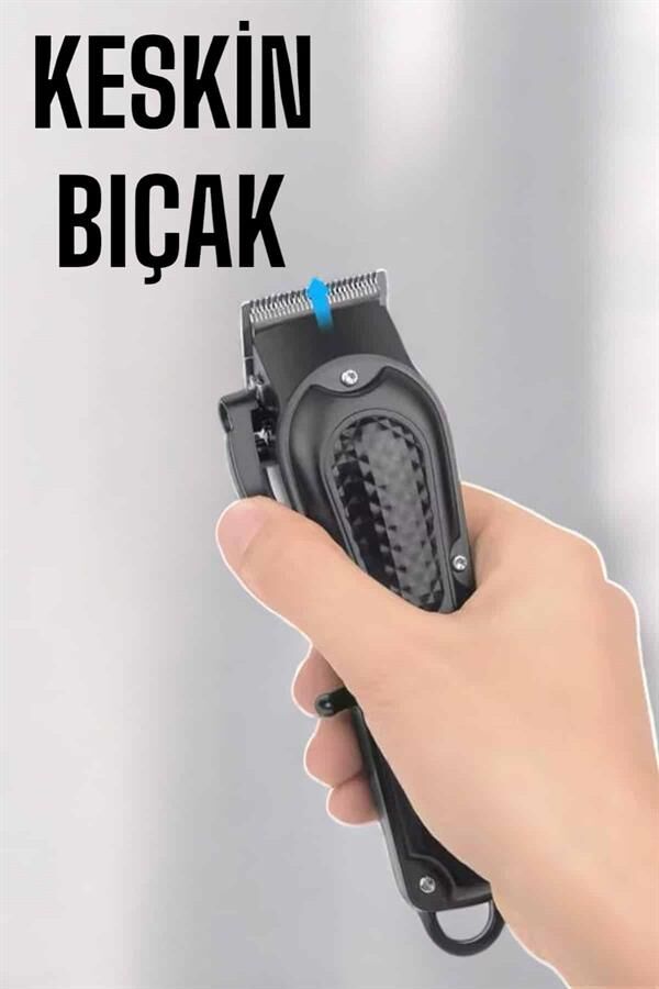 Suya Dayanıklı Tıraş Makinesi Keskin Bıçaklı Dijital Göstergeli Şarjlı - Lisinya