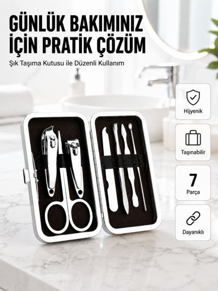 Taşınabilir Çantalı Çok Fonksiyonlu Bakım Seti - Lisinya