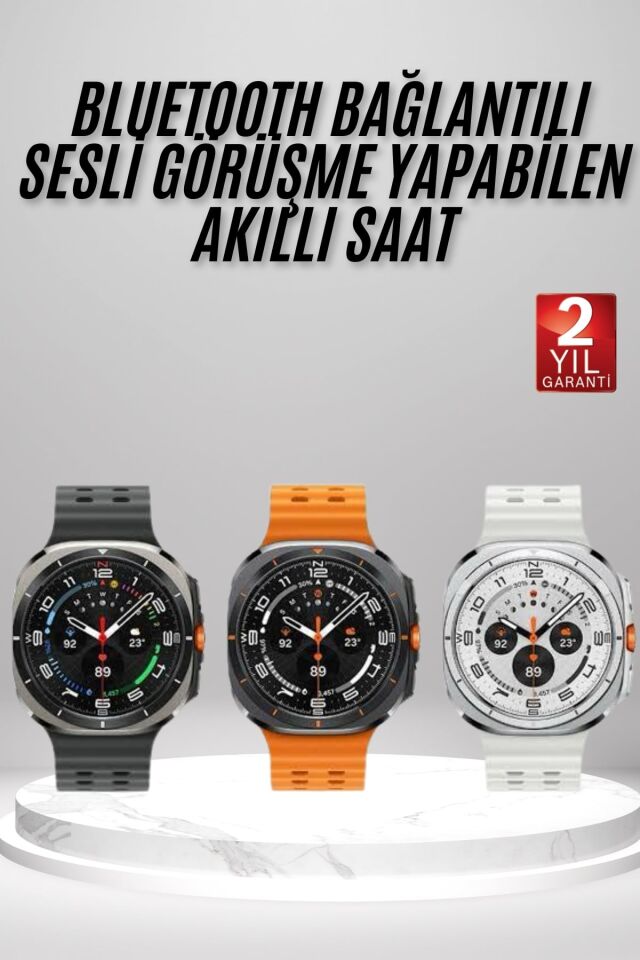 Akıllı Saat Amoled Ekran Bluetooth Bağlantılı Sağlık Takibi GPS Uyumlu - Lisinya