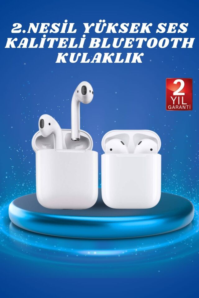 2.Nesil Yeni Model TWS Bluetooth Kulaklık Dokunmatik Kontrol Yüksek Ses Kaliteli - Lisinya