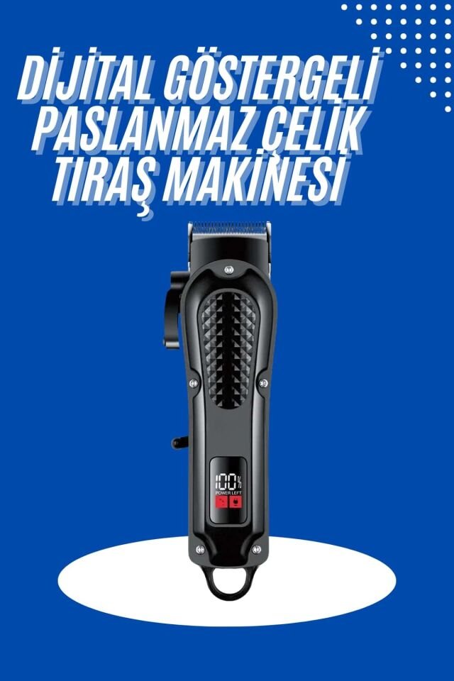 Profesyonel Saç Kesme Aleti Dijital Saç Sakal Tıraş Makinesi Uzun Ömürlü - Lisinya