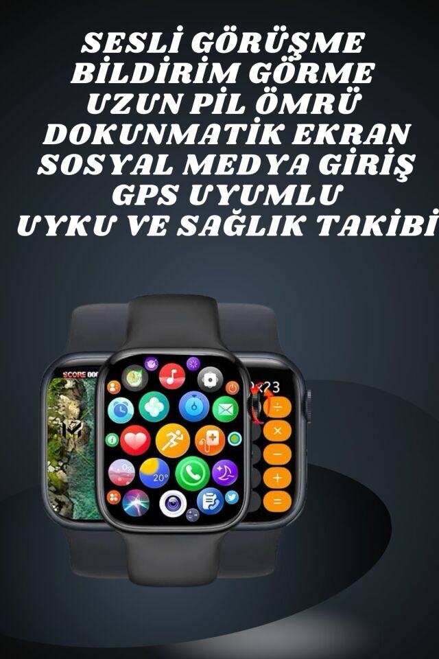 Ekranlı Yeni Nesil Pro Kulaklık ve Akıllı Saat Kampanyası Kulak İçi Mikrofonlu - Lisinya
