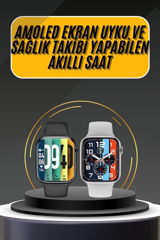 Akıllı Saat Yeni Nesil Android ve İOS Uyumlu Titreşim Modlu Alarm Kronometre - YamanHobi
