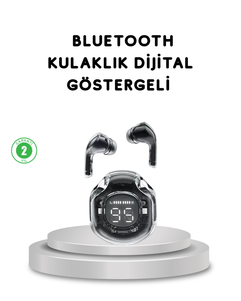 YamanHobi Bluetooth 5.3 Kulaklık ENC Mikrofonlu LED Göstergeli Kablosuz Kulak İçi Kulaklık