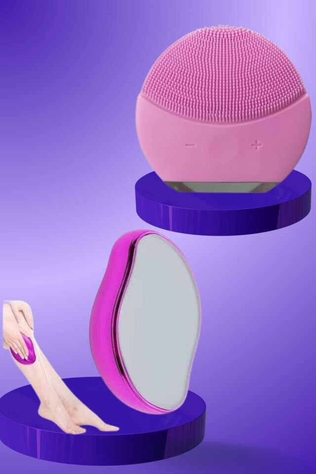 Crystal Eraser Epilasyon Aleti ve Titreşimli Yüz Temizleme Masaj Aleti - Lisinya