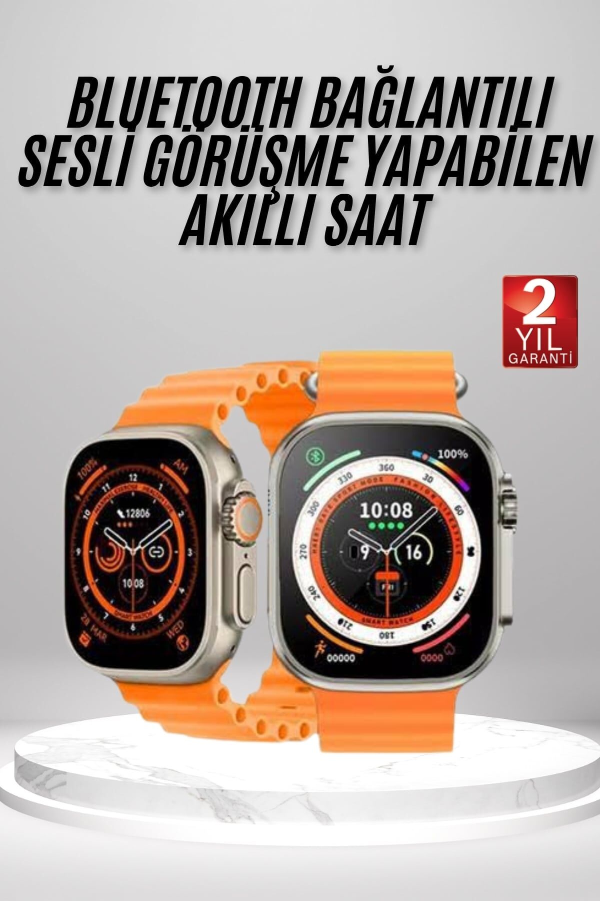Yeni Nesil Ultra Akıllı Saat Adımsayar Uyku Takibi Nabız Sensörü - Lisinya
