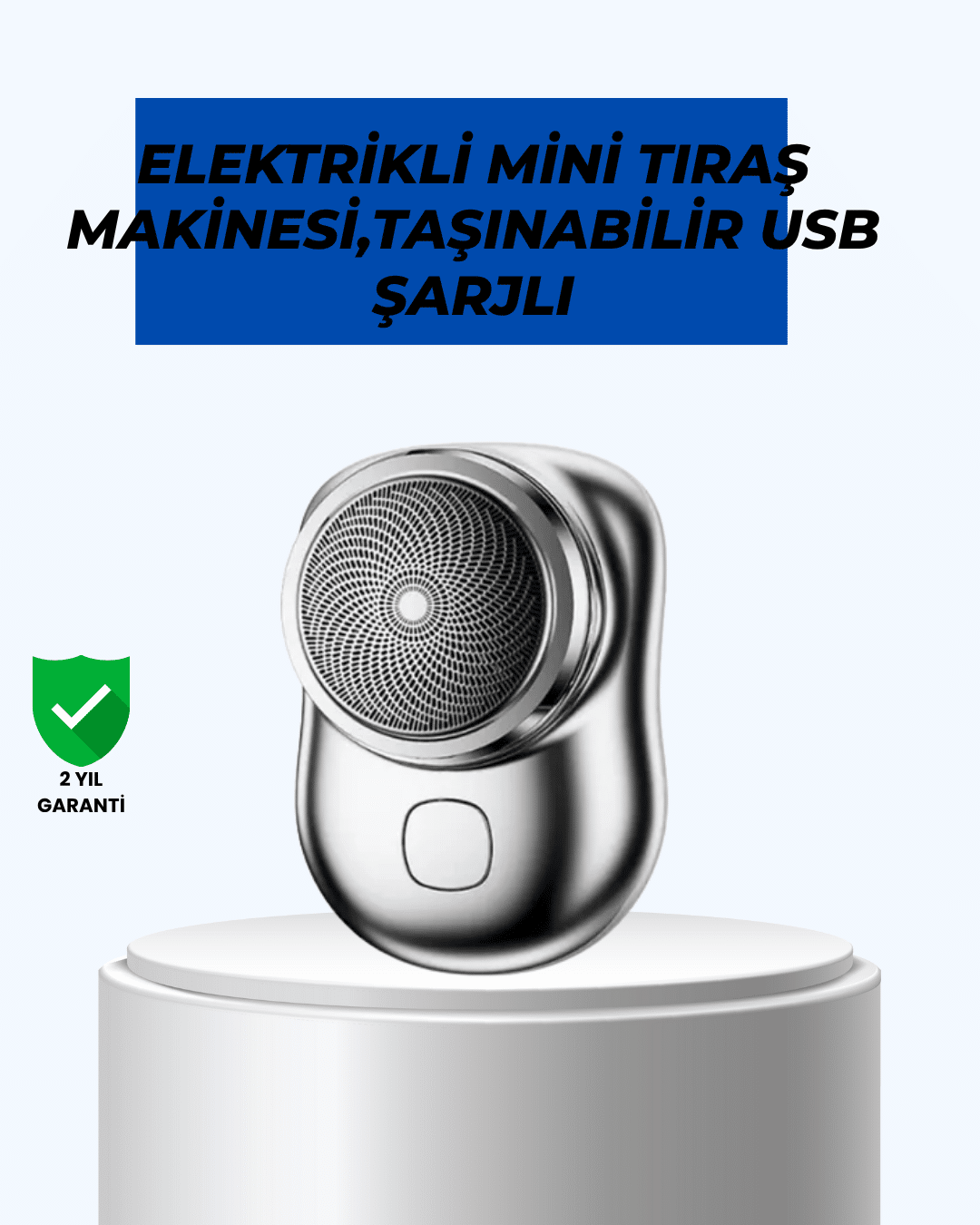 Mikro titreşim motorlu, düşük sesli, USB girişli tıraş makinesi - Lisinya