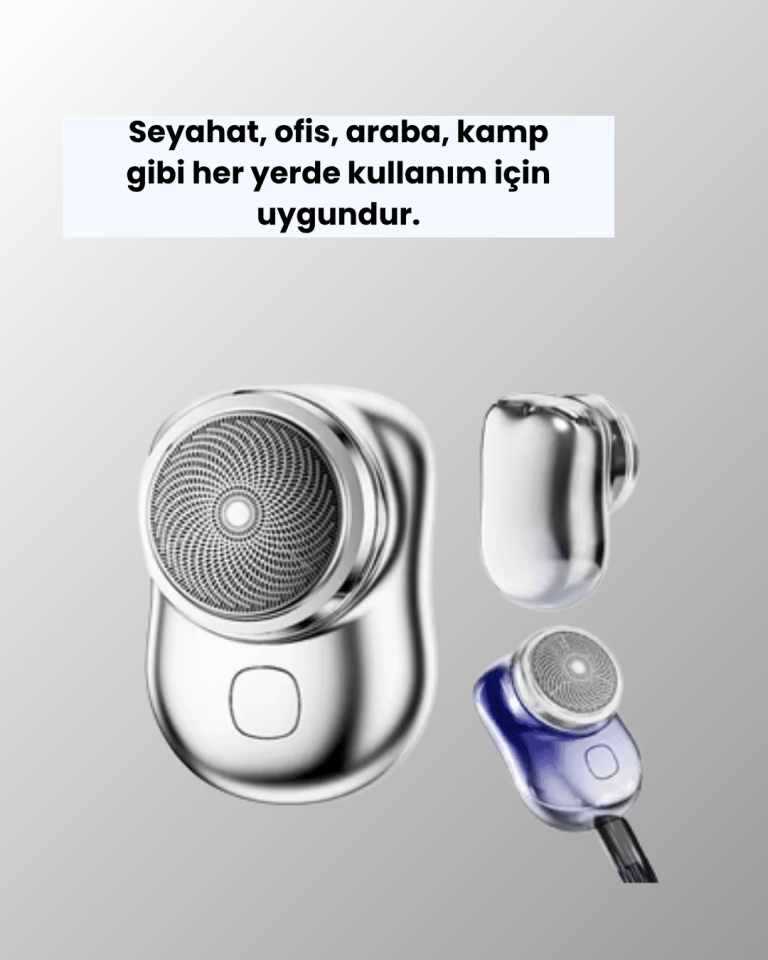 Mikro titreşim motorlu, düşük sesli, USB girişli tıraş makinesi - Lisinya