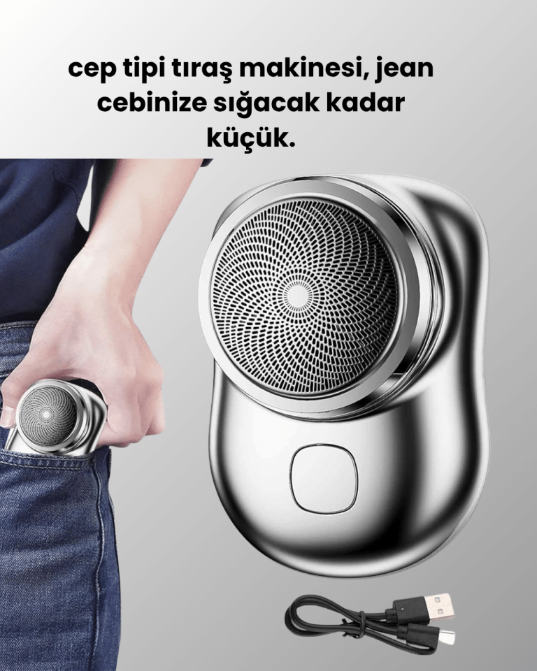Mikro titreşim motorlu, düşük sesli, USB girişli tıraş makinesi - Lisinya