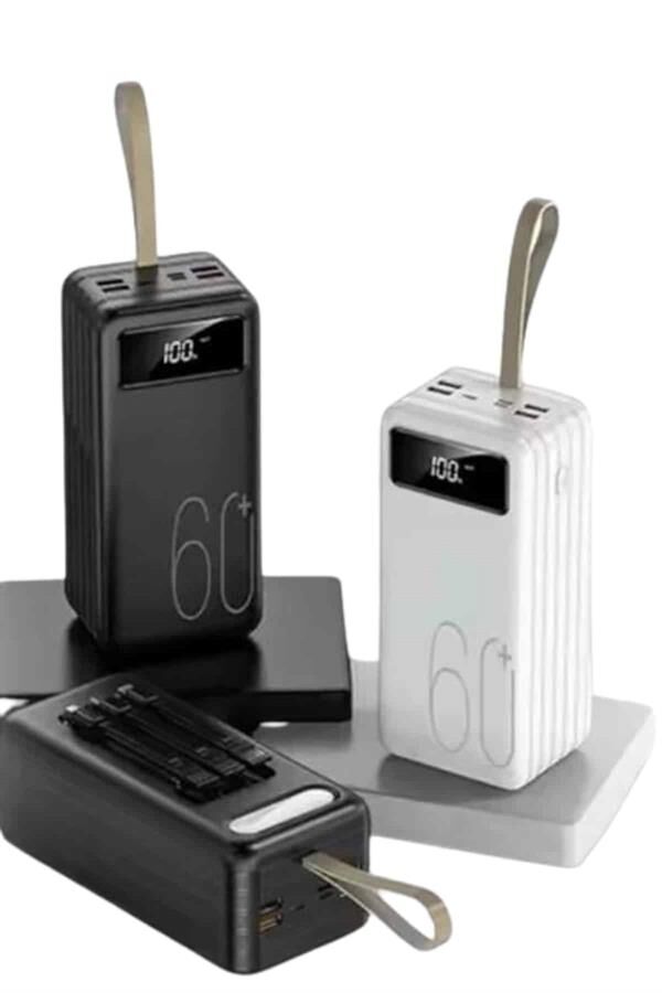 Hızlı Şarj 4 Çıkışlı Powerbank 60.000 Mah Taşınabilir Dijital Göstergeli - Lisinya