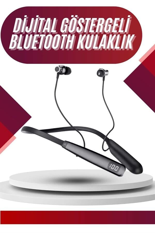 100 Saat Bluetooth Kulaklık Dijital Göstergeli ANC Özelliği Kablolu - Lisinya