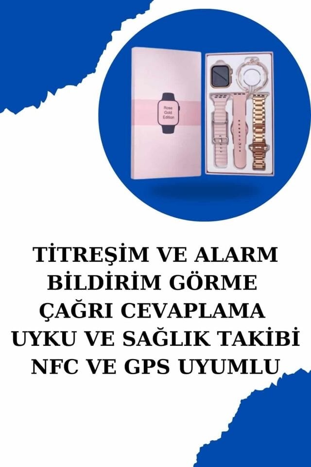 Kadınlar İçin Dokunmatik Ekran Akıllı Saat ve Gamer Kablosuz Bluetooth Kulaklık