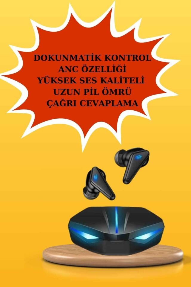 Kadınlar İçin Dokunmatik Ekran Akıllı Saat ve Gamer Kablosuz Bluetooth Kulaklık