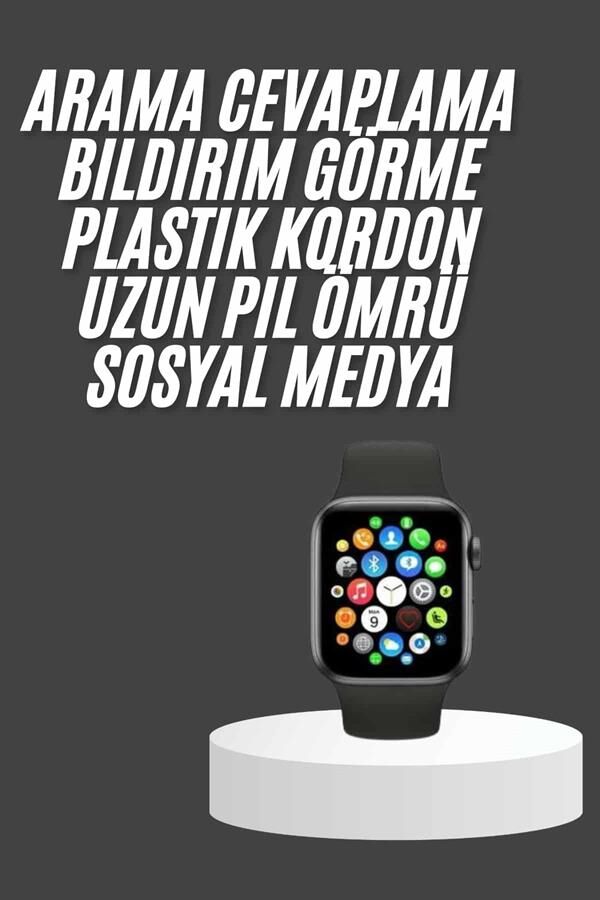 Akıllı Saat Çok Fonksiyonlu Uyku Takibi Adımsayar Nabız Ölçer Arama Cevaplayan - Lisinya