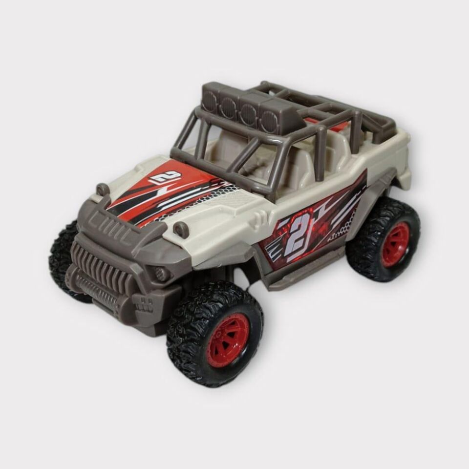 Maxx Wheels Sesli ve Işıklı Arazi Aracı Buggy - 666-18PA - Gri (Lisinya)