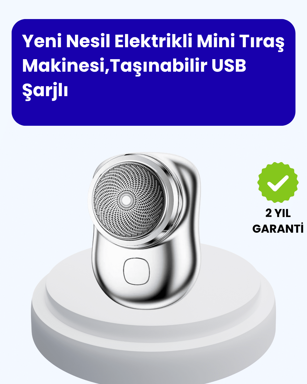 Cep Tipi Elektrikli Tıraş Makinesi – Güçlü, Sessiz, Su Geçirmez ve Ultra Taşınabilir - Lisinya