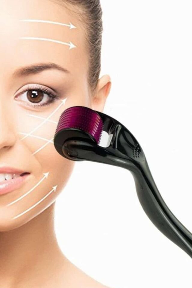 Derma Roller Titanyum Uçlu 540 İğneli 1 Mm Saç Sakal Çıkarma Ve Cilt Bakım Masaj Aleti - Lisinya