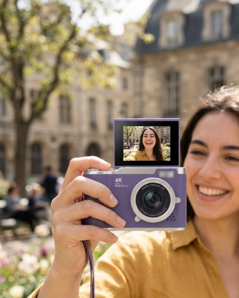 YamanHobi 48 MP 4K Dijital Kamera Flip Ekranlı Autofocus Vlog Selfie Kamerası