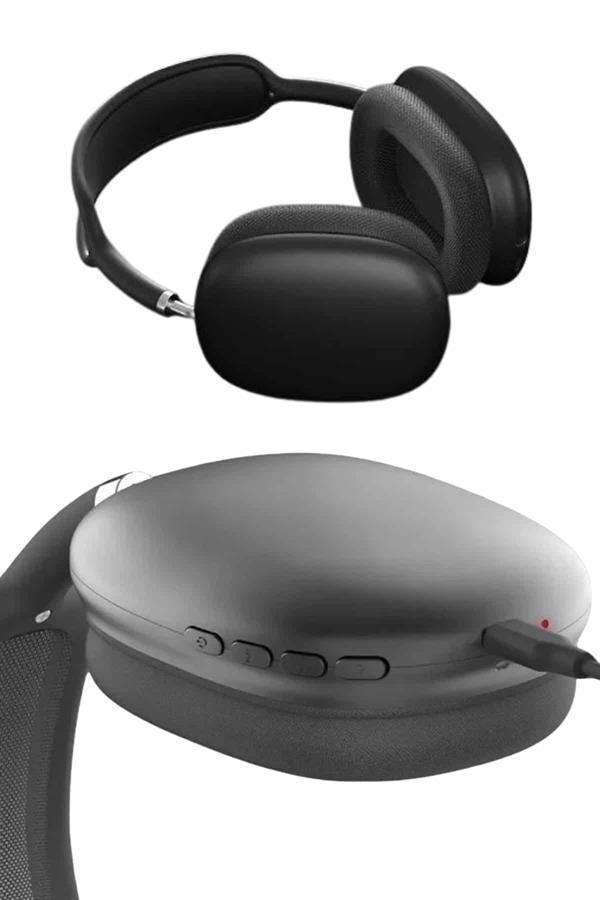Kulak Üstü Kablosuz Bluetooth Kulaklık Yumuşak Süngerli SD Kart Girişli - Lisinya