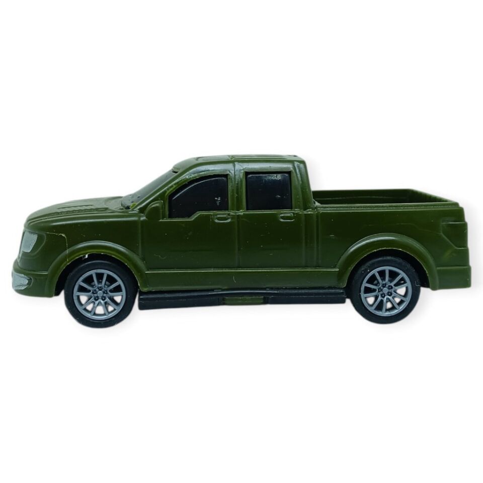 Çek Bırak Arabalar 10 Cm - Yeşil Pick-Up (Lisinya)