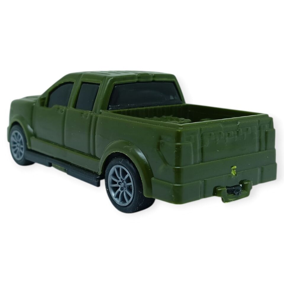 Çek Bırak Arabalar 10 Cm - Yeşil Pick-Up (Lisinya)