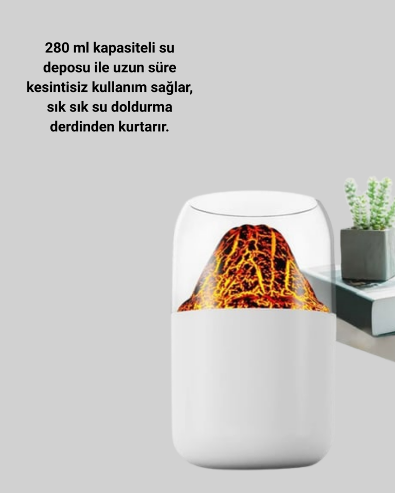 Su Hazneli LED Işıklı Aromaterapi Difüzörü - Lisinya