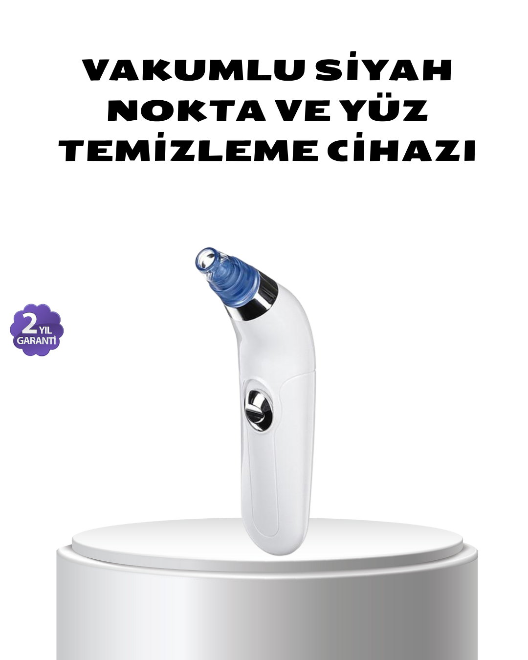 Vakumlu Siyah Nokta Temizleme Cihazı – 5 Kademe Güç ve 4 Başlıklı Derin Cilt Bakımı - Lisinya