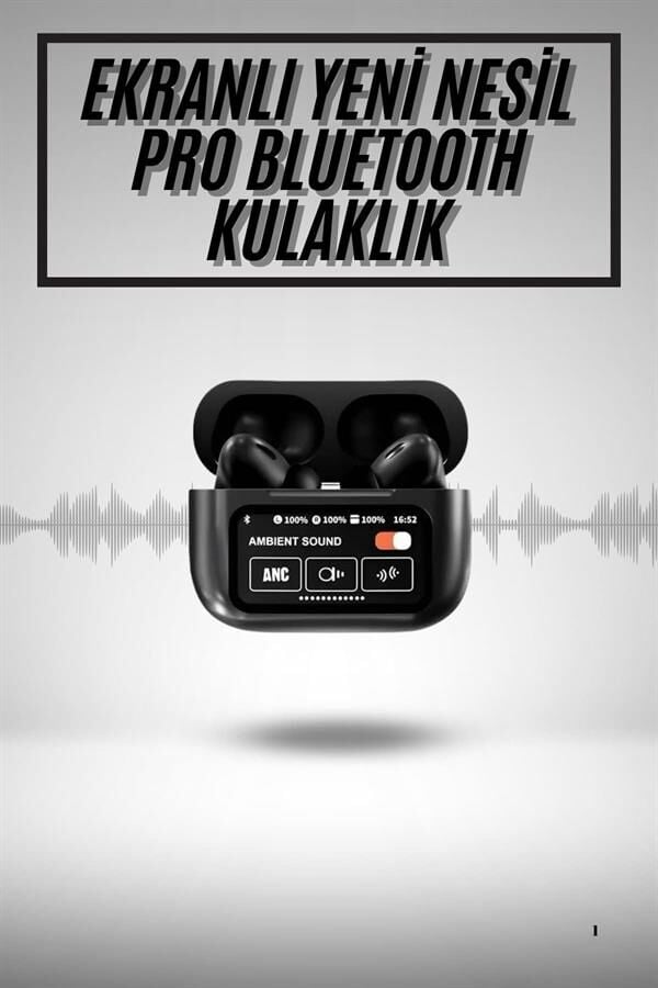 2.Nesil Pro Ekranlı Sesli Görüşme Yapabilen Kablosuz Bluetooth Kulaklık - Lisinya