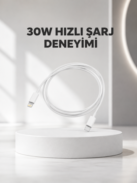 Yüksek Saflıkta Bakır Çekirdekli 30W Hızlı Şarj Kablosu - Lisinya