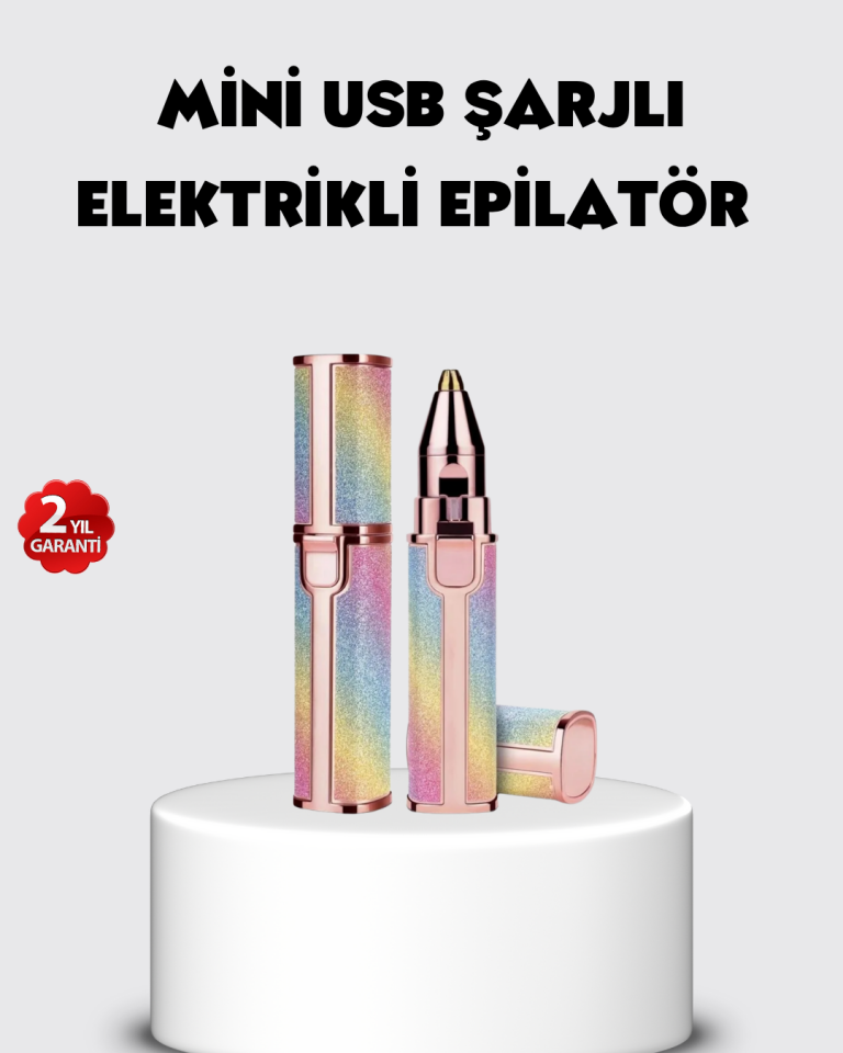 USB Şarjlı Kaş ve Yüz Tüy Alma Cihazı – Taşınabilir ve Acısız Kullanım - Lisinya