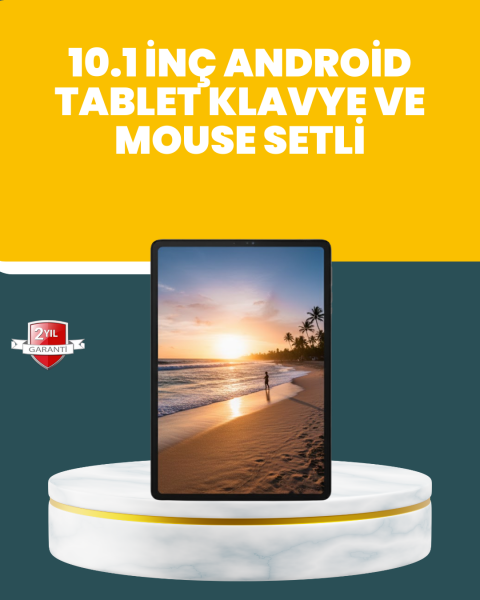 10.1 İnç IPS Ekranlı Android Tablet Bilgisayar Seti