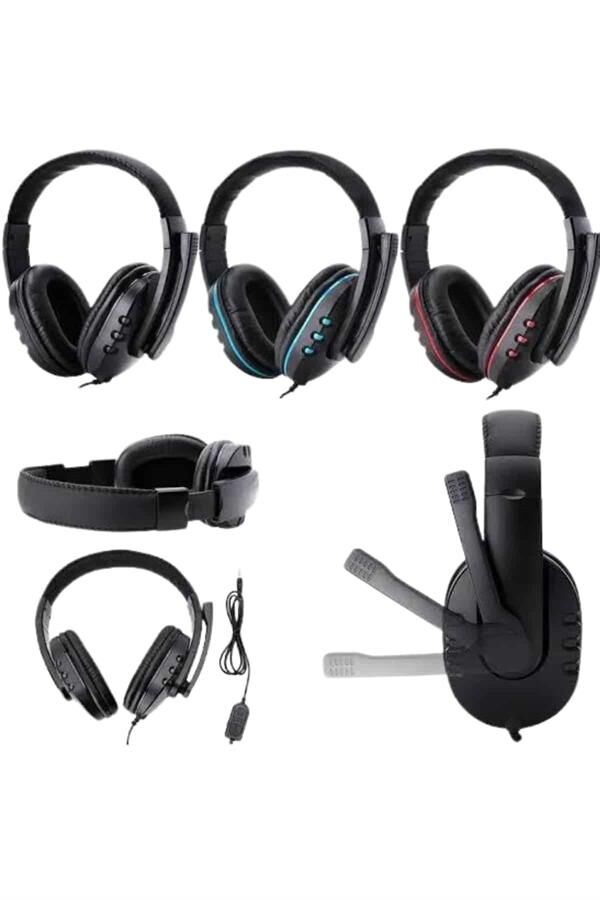 Mikrofonlu Gamer Kulaklık Oyuncu Kulaklığı Yüksek Ses Kaliteli Stereo Yumuşak Yastıklar - Lisinya