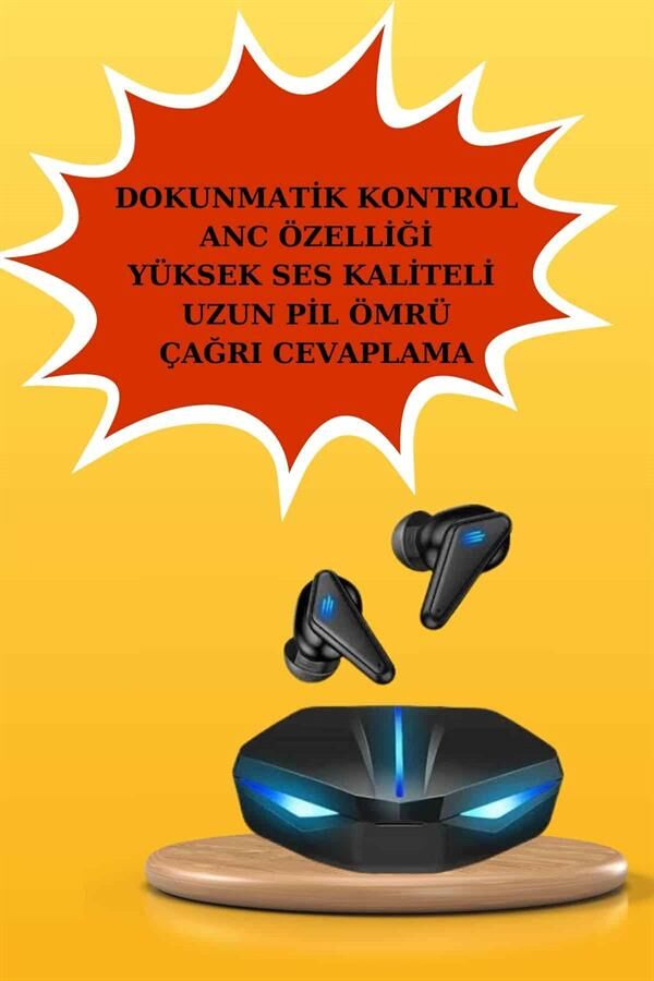 Kadınlar İçin Dokunmatik Ekran Akıllı Saat ve Gamer Kablosuz Bluetooth Kulaklık