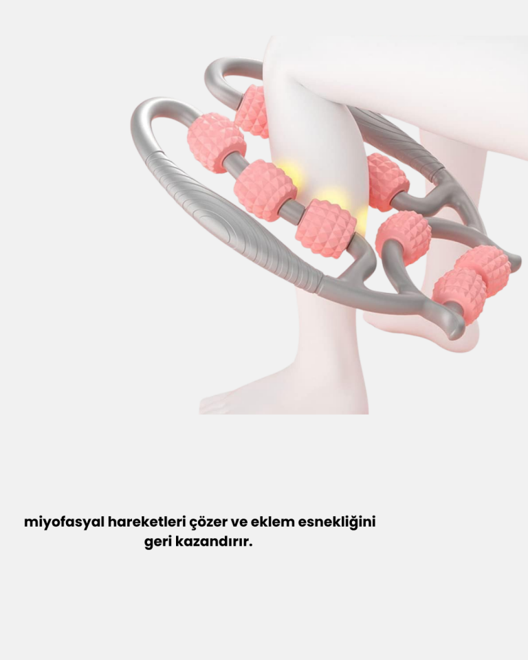 Taşınabilir 3D Masaj Rulosu – Kas Rahatlatıcı ve Yağ Azaltıcı Masaj Cihazı - Lisinya