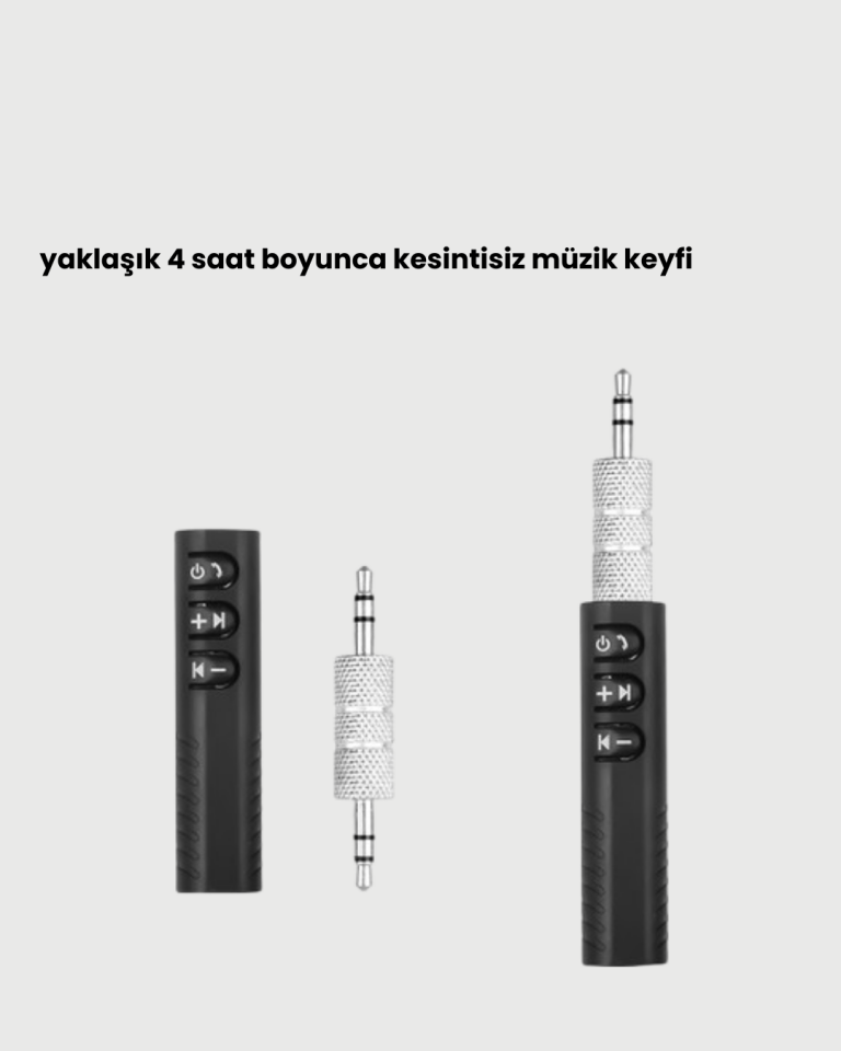 YamanHobi Bluetooth 4.1 Ses Alıcısı 10 Metre Menzilli Siyah