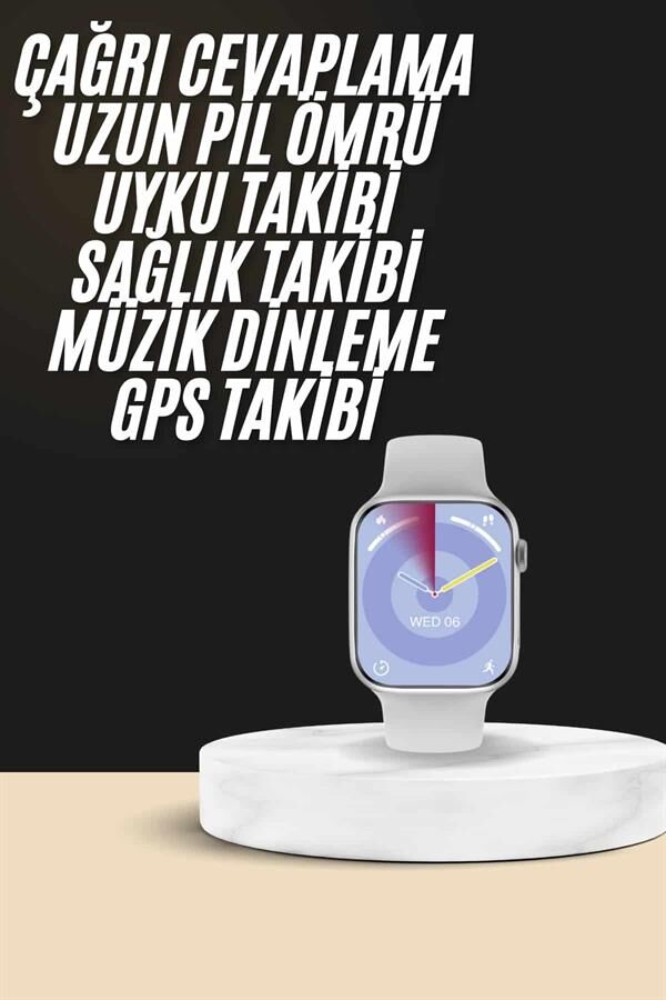 Akıllı Saat Kulaklık Hediyeli Uyku ve Sağlık Takibi Yapabilen Uzun Ömürlü - Lisinya