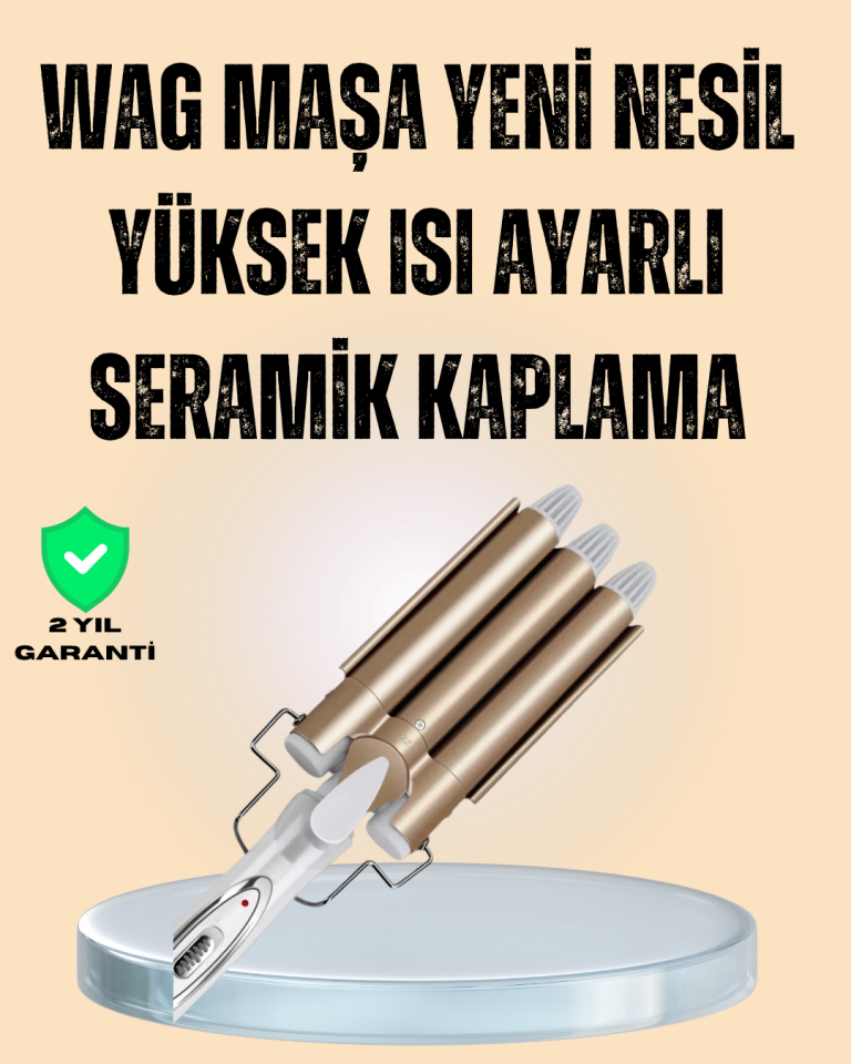 Ayarlanabilir Isı Ayarıyla Profesyonel Bukle Maşası – Hızlı ve Nazik Şekillendirme - Lisinya