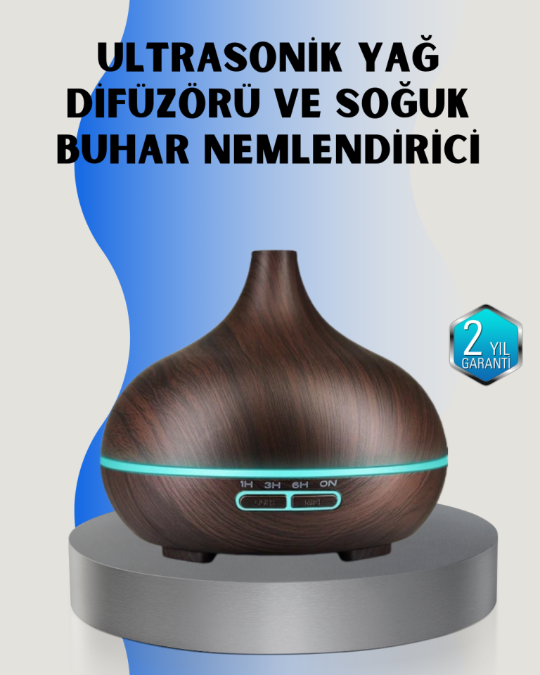 Ev ve Ofis İçin Sessiz Ultrasonik Hava Nemlendirici - Lisinya