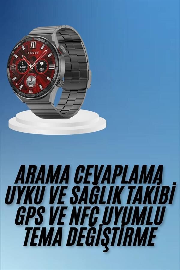 Çağrı Cevaplama Sesli Asistan Çoklu Dil Desteği 5.0 Bluetooth Akıllı Saat - Lisinya