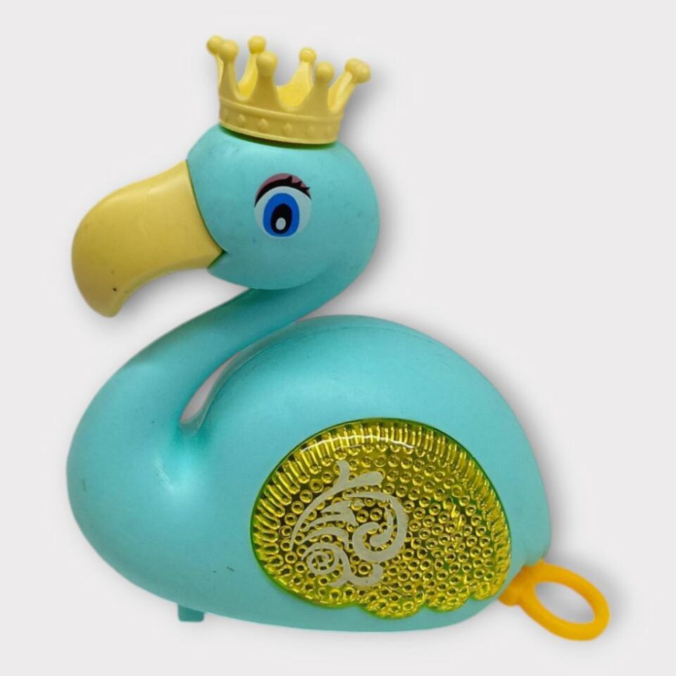 Kurmalı Işıklı Sevimli Flamingo - Yeşil (Lisinya)