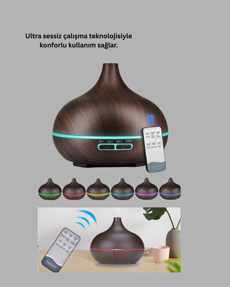Büyük Su Hazneli Ultrasonik Difüzör ve Oda Nemlendirici - Lisinya